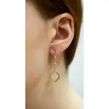 Kolczyki złote z cyrkoniami Kolczyki złote z cyrkoniami